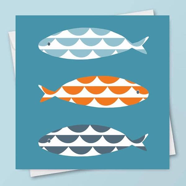 Wave Fish | Coastal Greeting Card | Jo Thearle