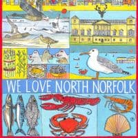 We Love North Norfolk Print | A3 Print | Andrew Ruffhead
