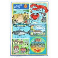 Welcome to North Norfolk Print | A3 Art Print | Andrew Ruffhead