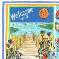 Welcome to North Norfolk Print | A3 Art Print | Andrew Ruffhead