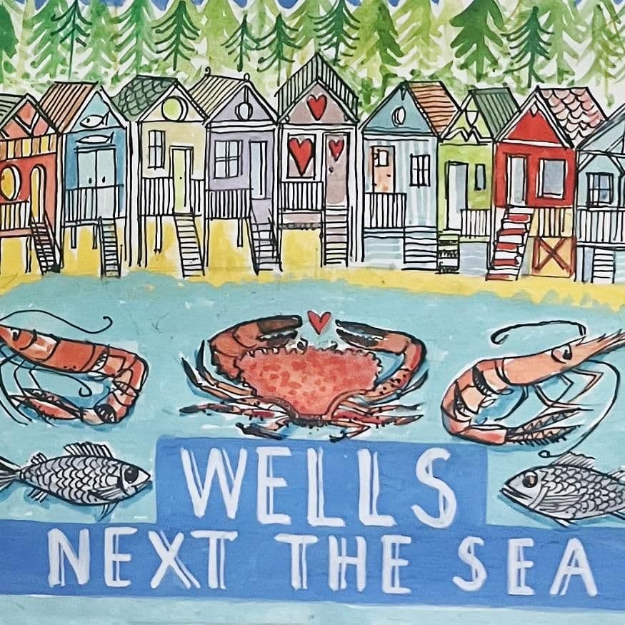 Wells next the Sea Print | A3 Art Print | Andrew Ruffhead