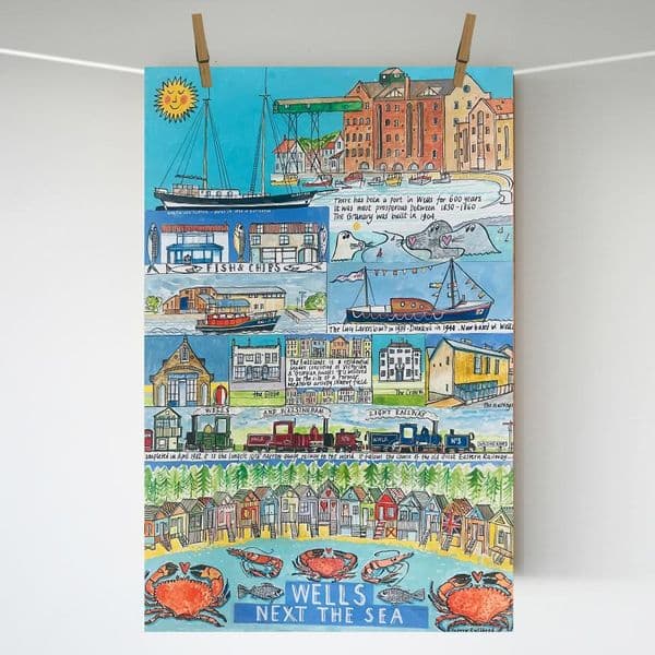 Wells next the Sea Print | A3 Art Print | Andrew Ruffhead