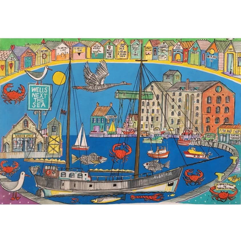 Wells next the Sea Print | A3 Print | Andrew Ruffhead