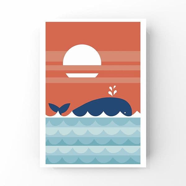 Whale | A4 Print by Jo Thearle