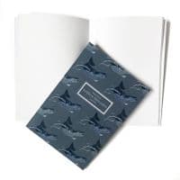 Whale Pattern A5 Notebook | Kelsey Emblow