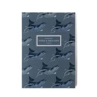Whale Pattern A5 Notebook | Kelsey Emblow