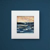 When Joy Glimmers Across the Sea |Original Painting | Seascape | Louise Levine