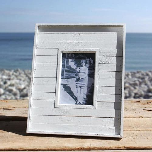 White Coastal Style Photo Frame