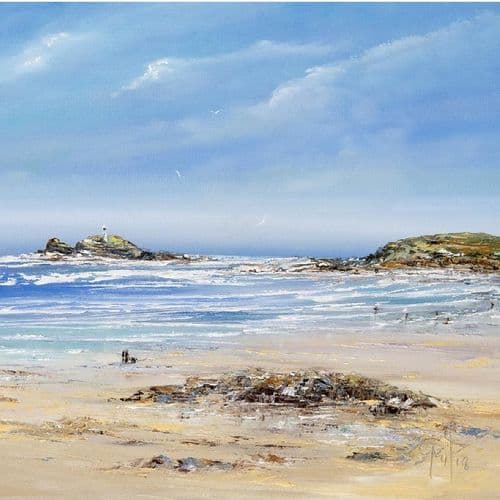 White Horses at Gwithian - print