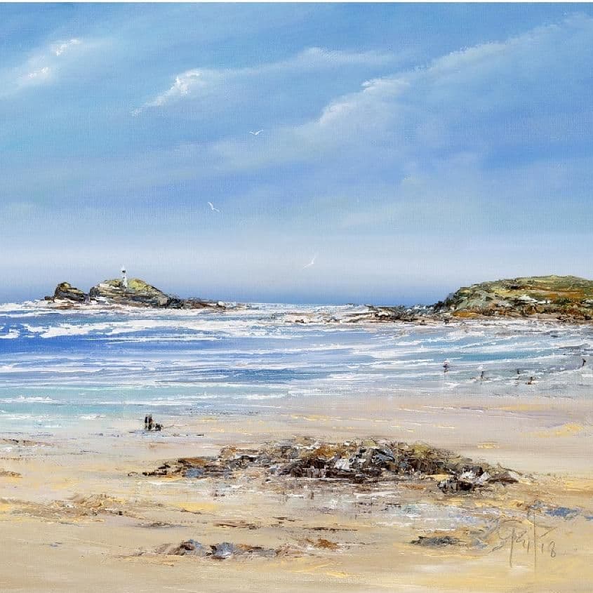 White Horses at Gwithian - print