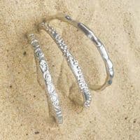 Whitewater Bangle Bracelet | Silver Bangle | Sarah Adams