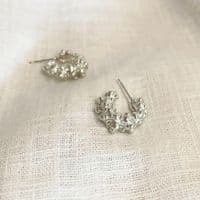 Whitewater Huggy Hoop Earrings| Silver Stud Earrings |Sarah Adams