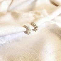 Whitewater Huggy Hoop Earrings| Silver Stud Earrings |Sarah Adams