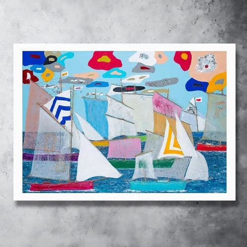 Whoops a Boating  - Art Print