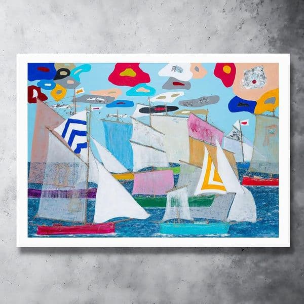 Whoops a Boating | Art Print | David Raine