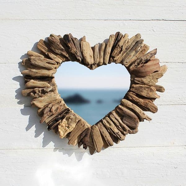 Wild Heart Driftwood Mirror | Wall Mirror | Coastal Mirror