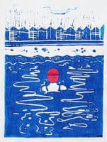 Wild Swimming | Linocut Print | Marnie Baker