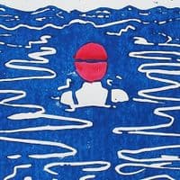 Wild Swimming | Linocut Print | Marnie Baker
