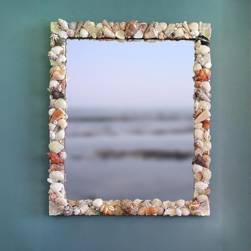 Windswept Beach - Seashell Wall Mirror
