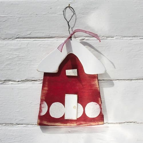 Wooden Beach Hut Hanging