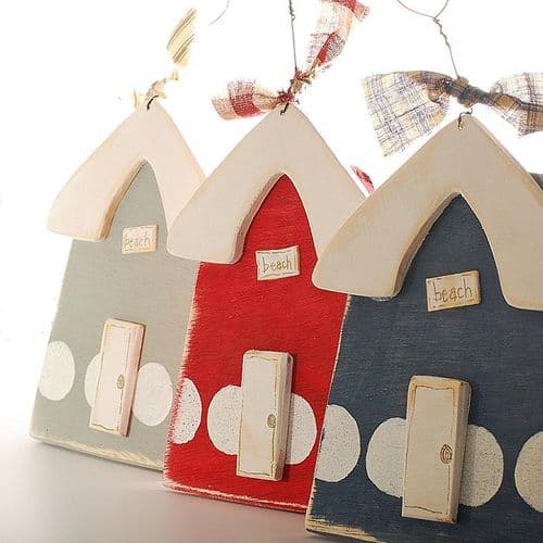Wooden Beach Hut Hanging