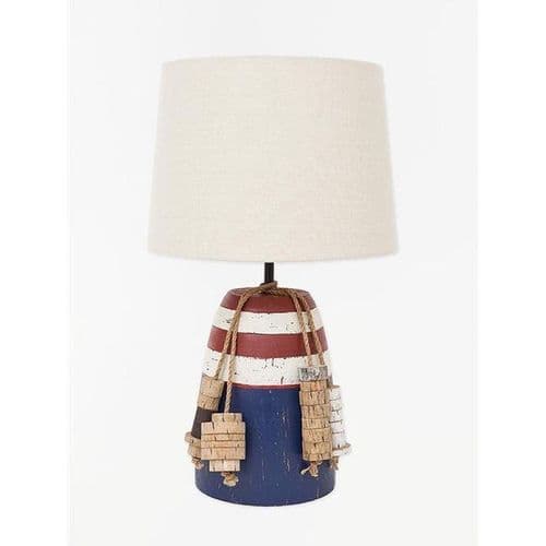 Wooden Buoy Table Lamp