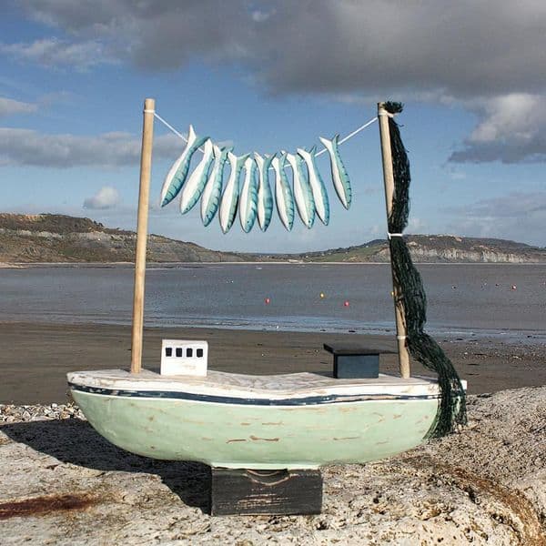 Wooden Fishing Boat | Coastal Décor