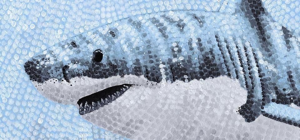 Coastal art work by Kelsey Emblow