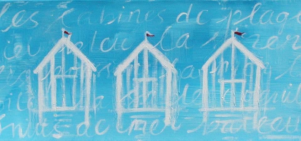 Coastal art work by Liz Shedden