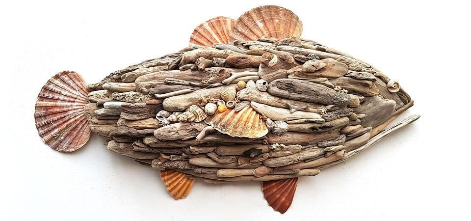 Coastal art work by Rachel White