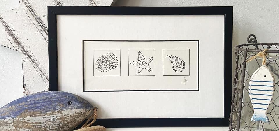 Coastal illustration by Alison Collins