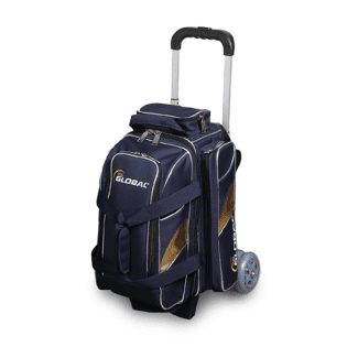 900 GLOBAL 2-BALL DELUXE ROLLER BLUE/GOLD Bowling Bag