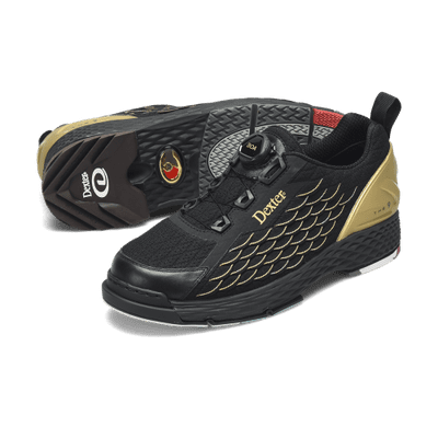 DEXTER THE 9 KNIT BOA BLACK/GOLD Bowling Shoes