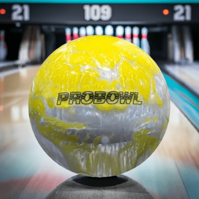 PRO BOWL White/Yellow Bowling Ball