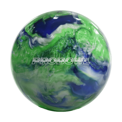 PROBOWL - BLUE/GREEN/SILVER Bowling Ball