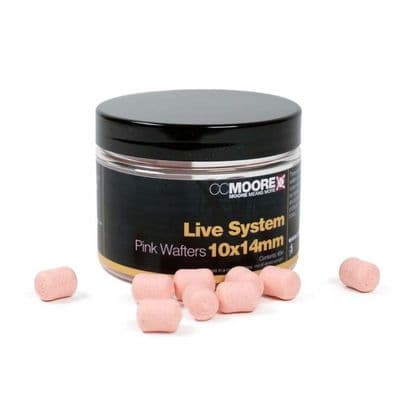 CC Moore Live System Pink Dumbell Wafters 10 x 14mm (65 Baits)