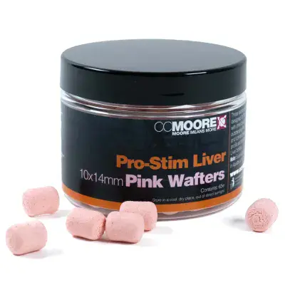 CC Moore Pro-Stim Liver Pink Dumbell Wafters