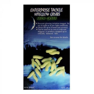 Enterprise Niteglow Grubs NEON GREEN