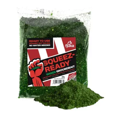 Fjuka Squeez-ready™ Green Groundbait 500g