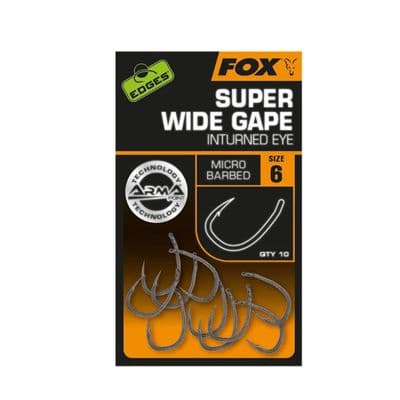 Fox EDGES  Super Wide Gape Size 6