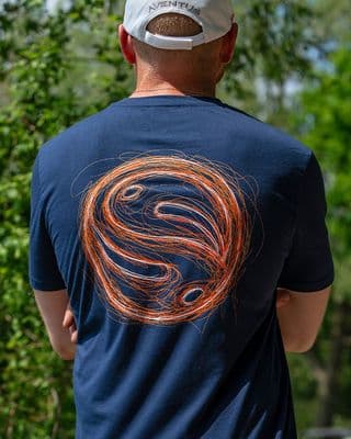 Guru Scribble Tee - Navy