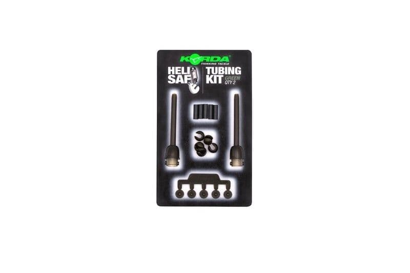 KORDA HELI TUBING SAFE KIT 2 Pezzi – Tubo Sicuro Per Pesca Alla Carpa, Verde O Marrone