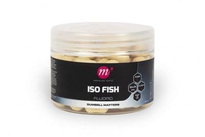 Mainline Carp - ISO Fish Fluoro Dumbell Wafters - 12 x 15mm - White (1)