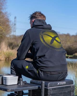 Matrix Fade Logo Hoody - Black/Lime
