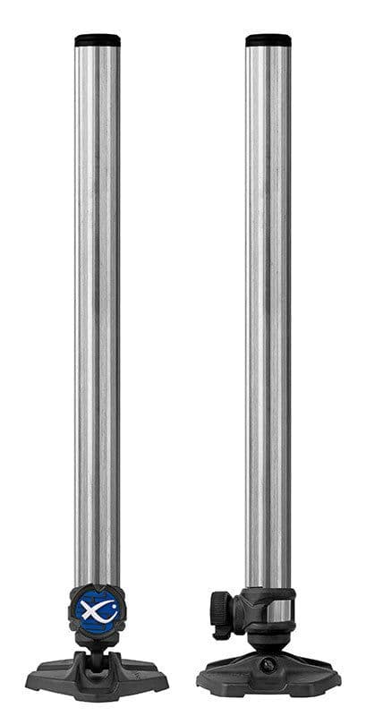 Silver Threaded Leg Caps Matrix 36mm Dia Leg Extensions Pair (150mm) - Silver, For Seatbox Legs, Pack Of 2 Fishing Seatbox Accessory Pair Silver Threaded Leg Caps Matrix 36mm Dia Leg Extensions Pair (150mm) - Silver, For Seatbox Legs, Pack Of 2 Fishing Seatbox Accessory Pair