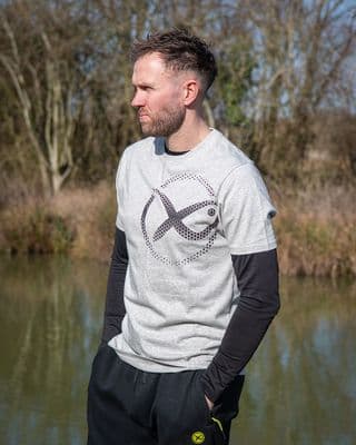 Matrix Mesh Logo T-Shirt - Grey