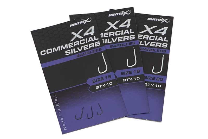 Matrix X4 Commercial Silvers - Spade - Barbless