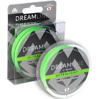 Mikado Dreamline Ultralight Fluo Green 150m 0.035mm/2.53kg