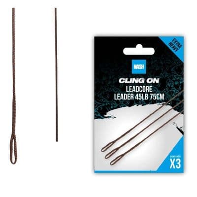 Nash Ready Tied Unleaded Leader 75cm