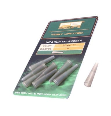 PB Products Hit & Run Tailrubbers Leadclip 8pcs